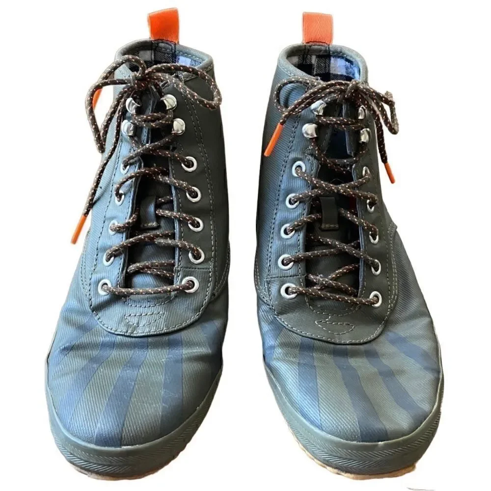 Keds Scout Splash Duck Boots 8 Orange Green Rain Boots